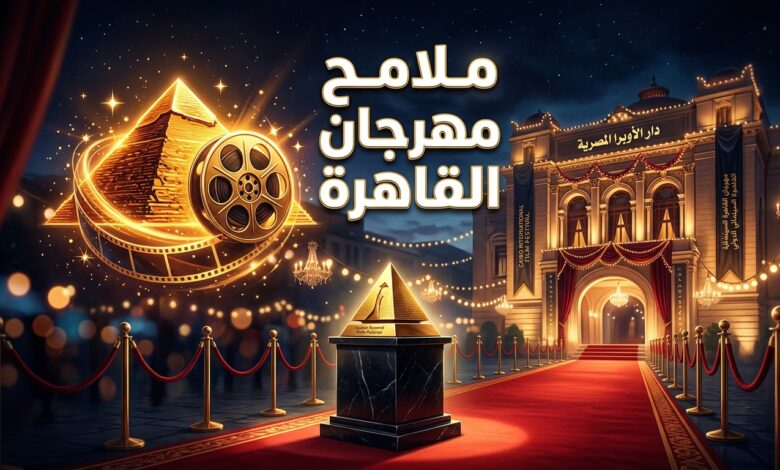 لقطة فنية مجردة لرموز مهرجان القاهرة السينمائي الدولي في حقبة حسين فهمي