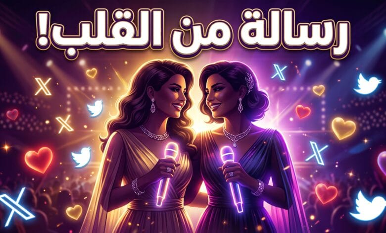 رسالة أصالة لنانسي عجرم وتفاعلهما على منصة إكس بعد حفل دمشق