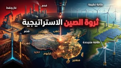 خريطة جيولوجية تظهر مواقع ثروة الصين المعدنية واكتشافات 2025