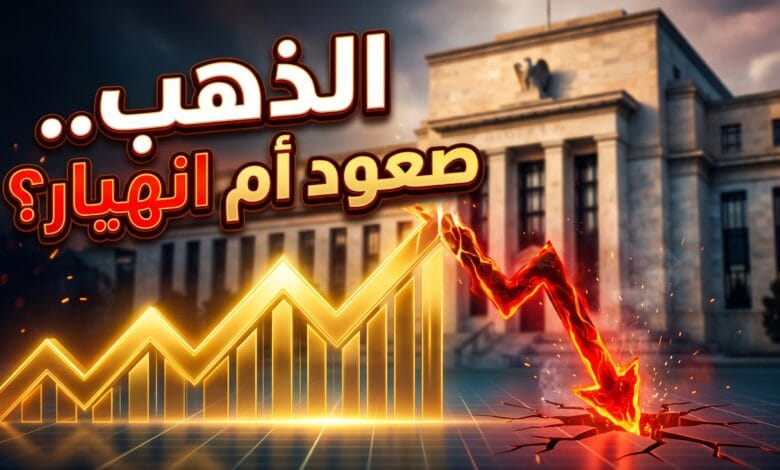 رسم بياني يوضح توقعات أسعار الذهب الأيام المقبلة بين مسار الصعود والتصحيح