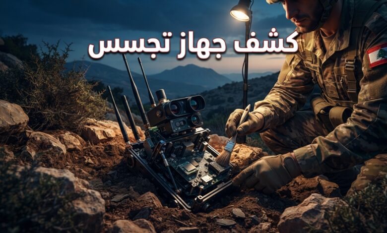 الجيش اللبناني يعلن العثور على جهاز تجسس إسرائيلي متطور