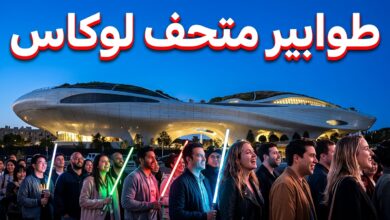 طوابير عشاق الفن وحرب النجوم أمام متحف لوكاس الجديد في لوس أنجلوس
