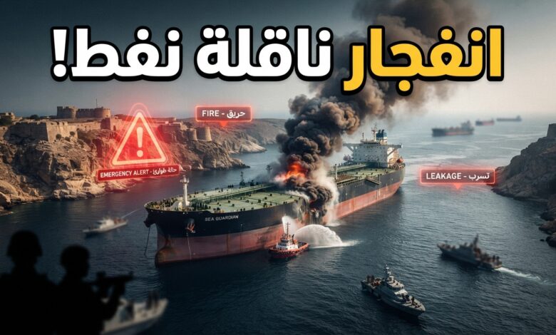 انفجار ناقلة نفط في مضيق هرمز واستعراض تداعيات التوتر البحري