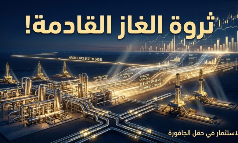 منشأة غاز حديثة تابعة لشركة أرامكو السعودية تعبيراً عن إعادة الهيكلة