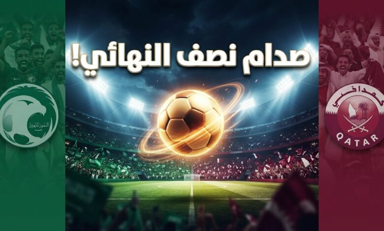 موعد مباراة السعودية وقطر في نصف نهائي خليجي 27