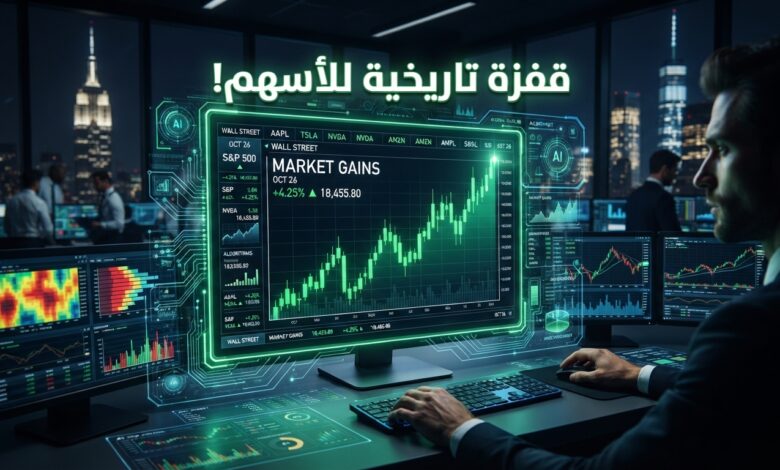 ارتفاع مؤשري ستاندرد آند بورز وناسداك بفضل مكاسب شركات الذكاء الاصطناعي