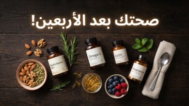 مكملات غذائية وعناصر طبيعية هامة لصحة الجسم بعد سن الأربعين