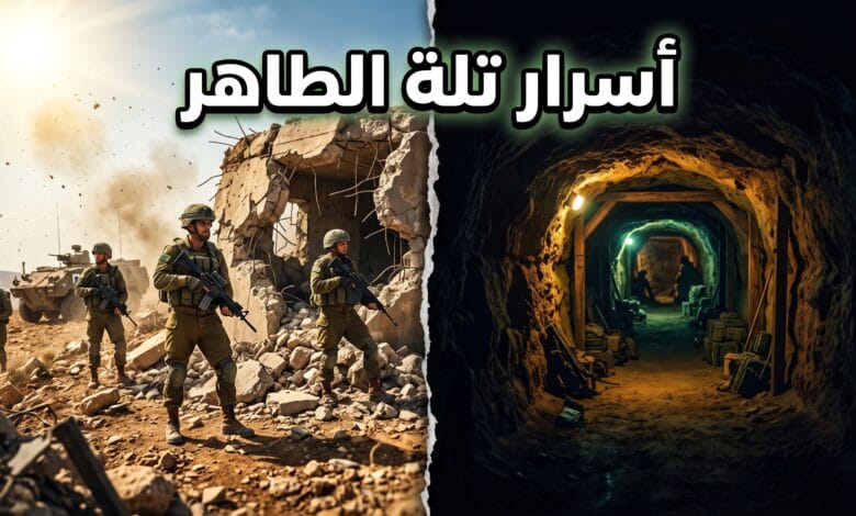 جنود إسرائيليون وأنفاق عسكرية في تلة علي الطاهر بجنوب لبنان