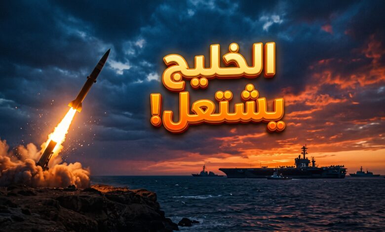 التصعيد العسكري بين أمريكا وإيران في مياه الخليج ومضيق هرمز