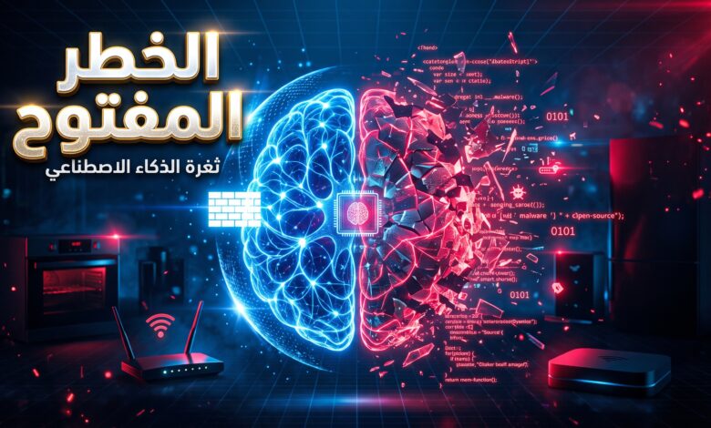 تمثيل مرئي لمخاطر الأمن السيبراني المرتبطة بنماذج الذكاء الاصطناعي مفتوحة المصدر