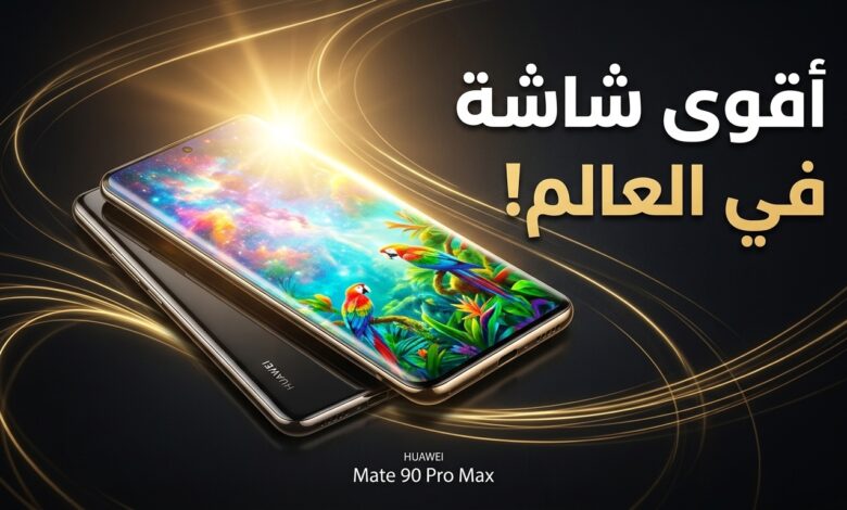 هاتف هواوي ميت 90 برو ماكس بشاشة بسطوع 12000 شمعة