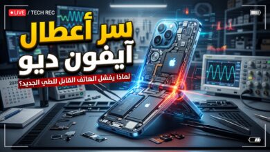 تفكيك هاتف آيفون ديو القابل للطي للكشف عن أسباب أعطال الشاشة