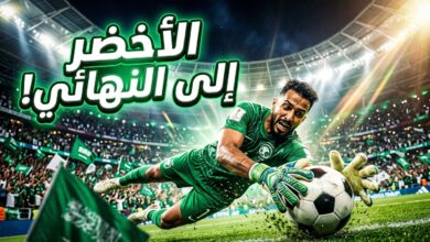 تصدي محمد العويس في مباراة السعودية وقطر ببطولة خليجي 27