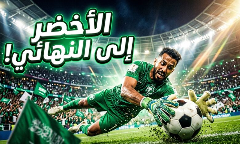 تصدي محمد العويس في مباراة السعودية وقطر ببطولة خليجي 27